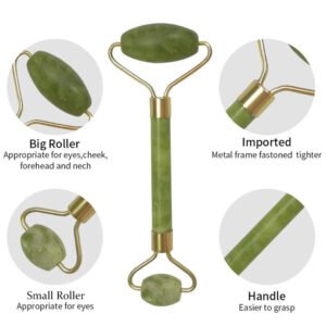 Jade Roller and Gua Sha Facial Tool Set