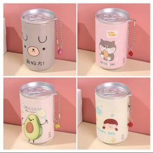 Mini Soda Can Wet Wipes Keychain Set