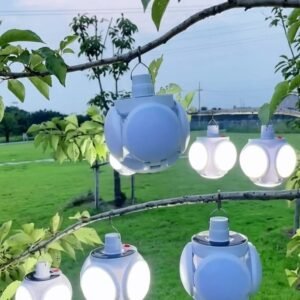 Handheld 5-Head Folding Solar Light